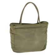 Prada Vintage Pre-owned Nylon handvskor Green, Dam