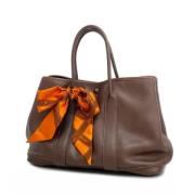 Hermès Vintage Pre-owned Canvas handvskor Brown, Dam