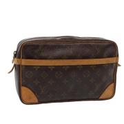 Louis Vuitton Vintage Pre-owned Canvas kuvertvskor Brown, Dam