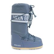 Moon Boot Snö stövlar Ikon Nylon Blue, Dam