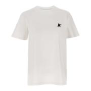 Golden Goose Kvinnors Stjärnlogo Vit T-shirt White, Dam