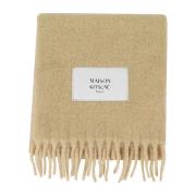 Maison Kitsuné Lyxigt Alpacka Halsduk Beige, Dam