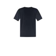 Herno Bomull Jersey T-shirt med Metalllogo Blue, Herr