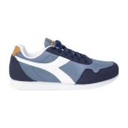 Diadora Blå Gummisula Sportiga Sneakers Blue, Herr