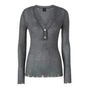 Pinko Perlage Stickad Topp Gray, Dam