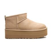 UGG Classic Ultra Mini Platformstövlar Beige, Dam