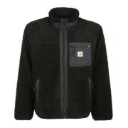 Carhartt Wip Tjock fleecejacka med nylon detaljer Black, Herr