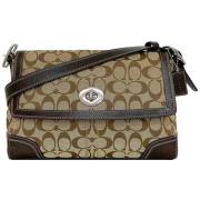 Coach Pre-owned Pre-owned Canvas axelremsvskor Brown, Dam