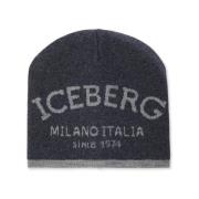 Iceberg Kashmir Jacquard Stickad Mössa Gray, Dam