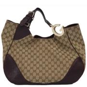 Gucci Vintage Pre-owned Canvas gucci-vskor Beige, Dam