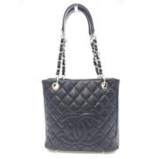 Chanel Vintage Pre-owned Laeder totevskor Black, Dam