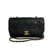 Chanel Vintage Pre-owned Laeder crossbodyvskor Black, Dam