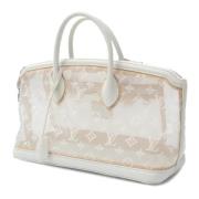 Louis Vuitton Vintage Pre-owned Canvas handvskor White, Dam