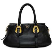 Prada Vintage Pre-owned Laeder prada-vskor Black, Dam