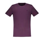 Harmont & Blaine Lila Kortärmad Broderad Logot-shirt Purple, Herr