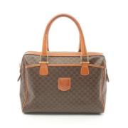 Celine Vintage Pre-owned Canvas handvskor Brown, Dam