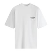 Drole de Monsieur Klassisk Slogan T-shirt Optic White White, Herr