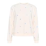 Saint Tropez Ice Provence Harts Sweatshirt Beige, Dam