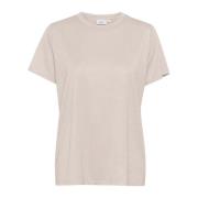 Saint Tropez Vanlig T-shirt Top i Doeskin Gray, Dam