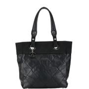 Chanel Vintage Pre-owned Canvas chanel-vskor Black, Dam