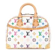 Louis Vuitton Vintage Pre-owned Canvas handvskor White, Dam