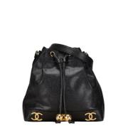 Chanel Vintage Pre-owned Laeder chanel-vskor Black, Dam