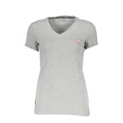 Guess V-ringad logot-shirt Gray, Dam