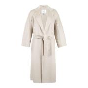 Max Mara Elegant Svart Kappa för Kvinnor Beige, Dam