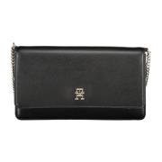 Tommy Hilfiger Svart Crossbody Kedjetaske med Logo Black, Dam