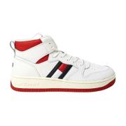 Tommy Hilfiger Vita Sneakers med Tryckt Gummisula White, Herr