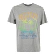 Ganni Semester Avslappnad T-shirt Gray, Dam