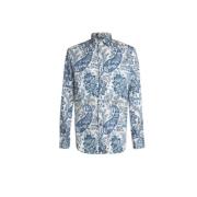 Etro Casual Bomullsskjorta för Män Blue, Herr