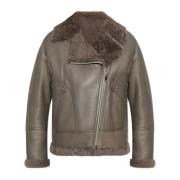 Yves Salomon Shearling Kappa Gray, Dam