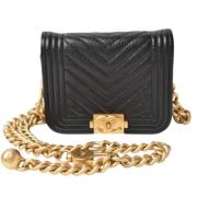 Chanel Vintage Pre-owned Laeder chanel-vskor Black, Dam