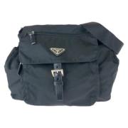 Prada Vintage Pre-owned Canvas prada-vskor Black, Dam