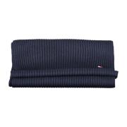 Tommy Hilfiger Blå Bomullsscarf med Broderi och Logotyp Blue, Unisex