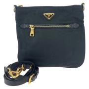 Prada Vintage Pre-owned Canvas prada-vskor Black, Dam