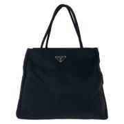 Prada Vintage Pre-owned Canvas prada-vskor Black, Dam