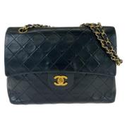 Chanel Vintage Pre-owned Laeder crossbodyvskor Black, Dam