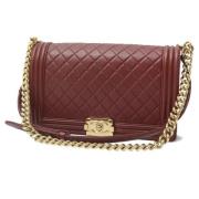 Chanel Vintage Pre-owned Laeder crossbodyvskor Red, Dam