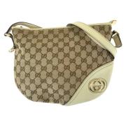 Gucci Vintage Pre-owned Canvas gucci-vskor Beige, Dam