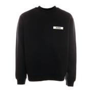 Jacquemus Räfflad Sweatshirt med Logodetalj Black, Herr