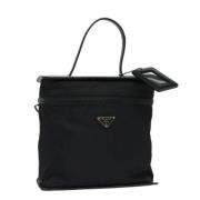 Prada Vintage Pre-owned Nylon prada-vskor Black, Dam