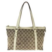 Gucci Vintage Pre-owned Canvas gucci-vskor Brown, Dam