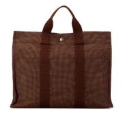 Hermès Vintage Pre-owned Canvas handvskor Brown, Dam