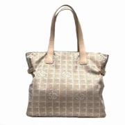 Chanel Vintage Pre-owned Canvas chanel-vskor Beige, Dam