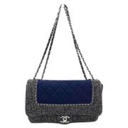 Chanel Vintage Pre-owned Canvas chanel-vskor Blue, Dam