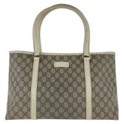 Gucci Vintage Pre-owned Canvas gucci-vskor Beige, Dam