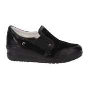 Cinzia Soft Läder Sneakers för Kvinnor Black, Dam