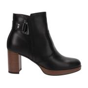 Nerogiardini Läder Ankelboots Stiligt Must-Have Black, Dam